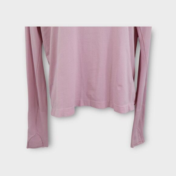 Lululemon Swiftly Tech Long Sleeve Shirt 2.0 Size 12 Pink Strawberry Milkshake - Picture 4 of 9